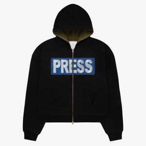 FUGAZI ARMY/PRESS LOGO REVERSIBLE HEAVYWEIGHT HOODY
